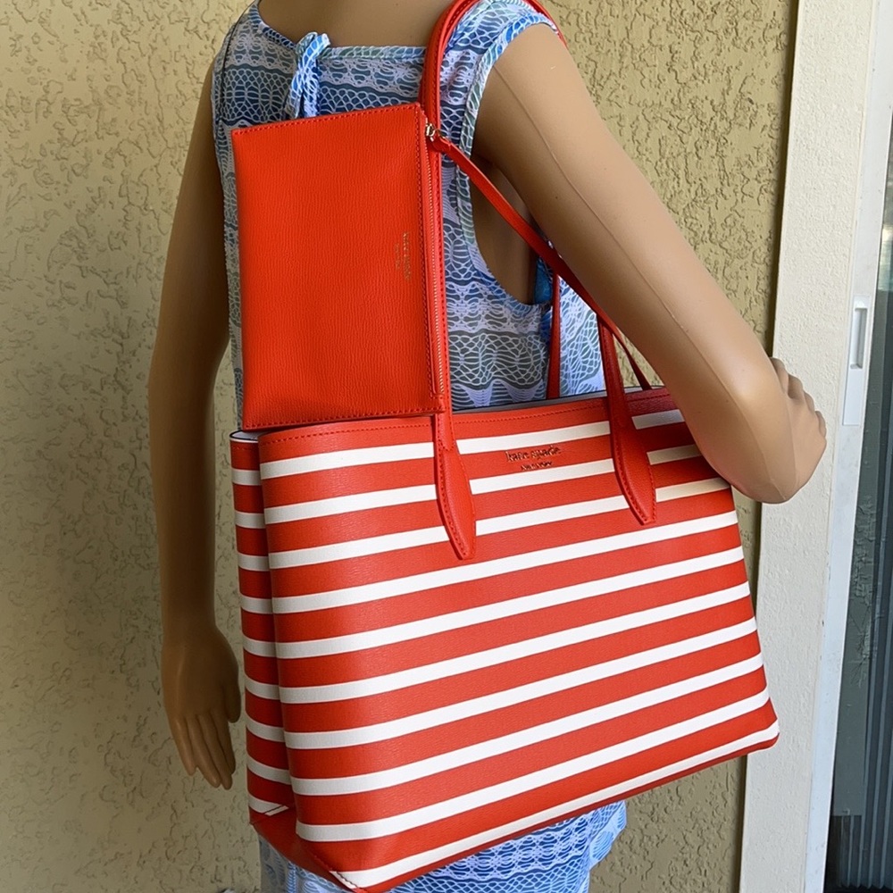 Kate Spade All Day Sailing Stripe Large Tote - Picture 11 of 16